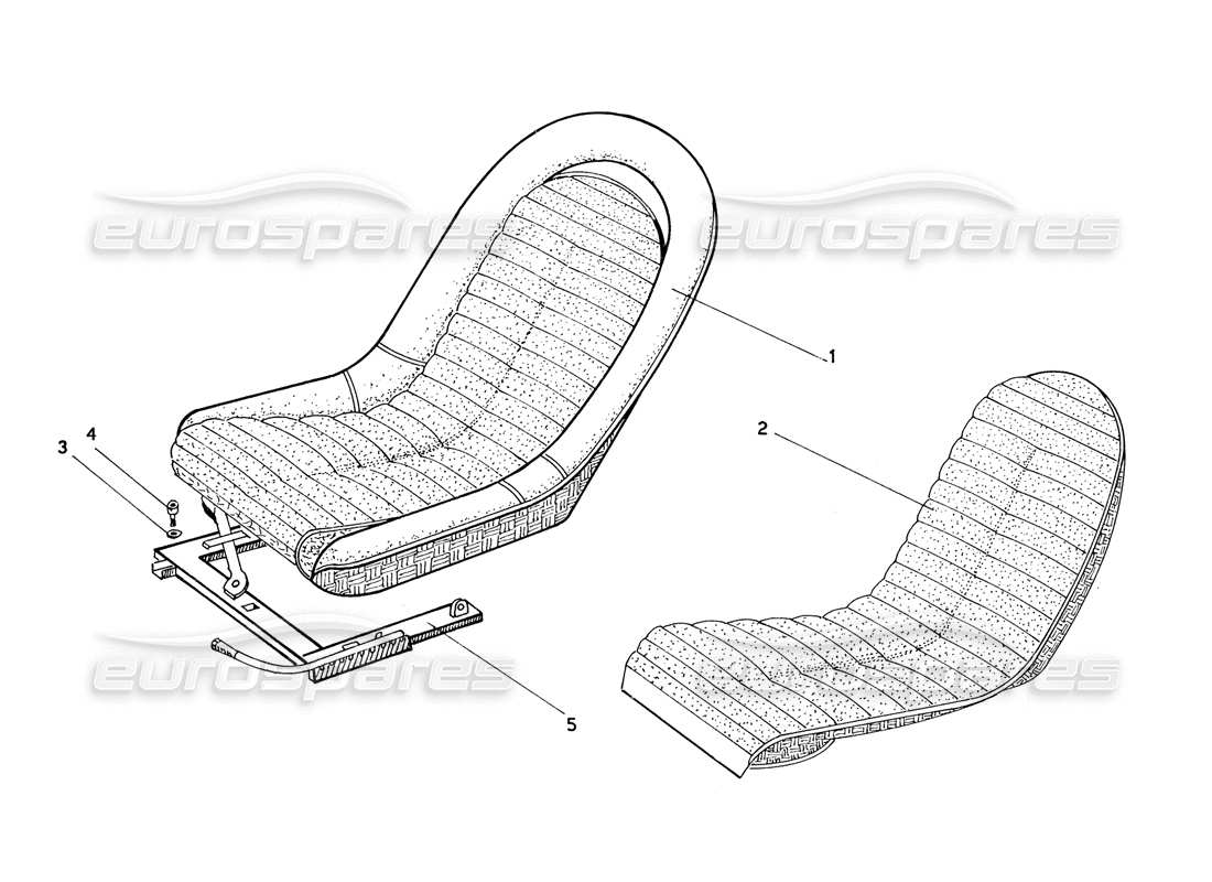 ferrari 206 gt dino (coachwork) seats diagrama de piezas