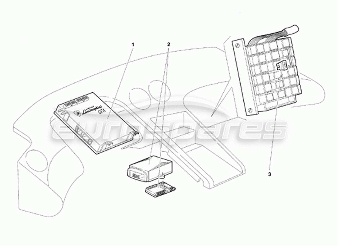 lamborghini diablo vt (1994) diagrama de piezas del sistema eléctrico (válido para la versión de canadá: 1994 de abril)