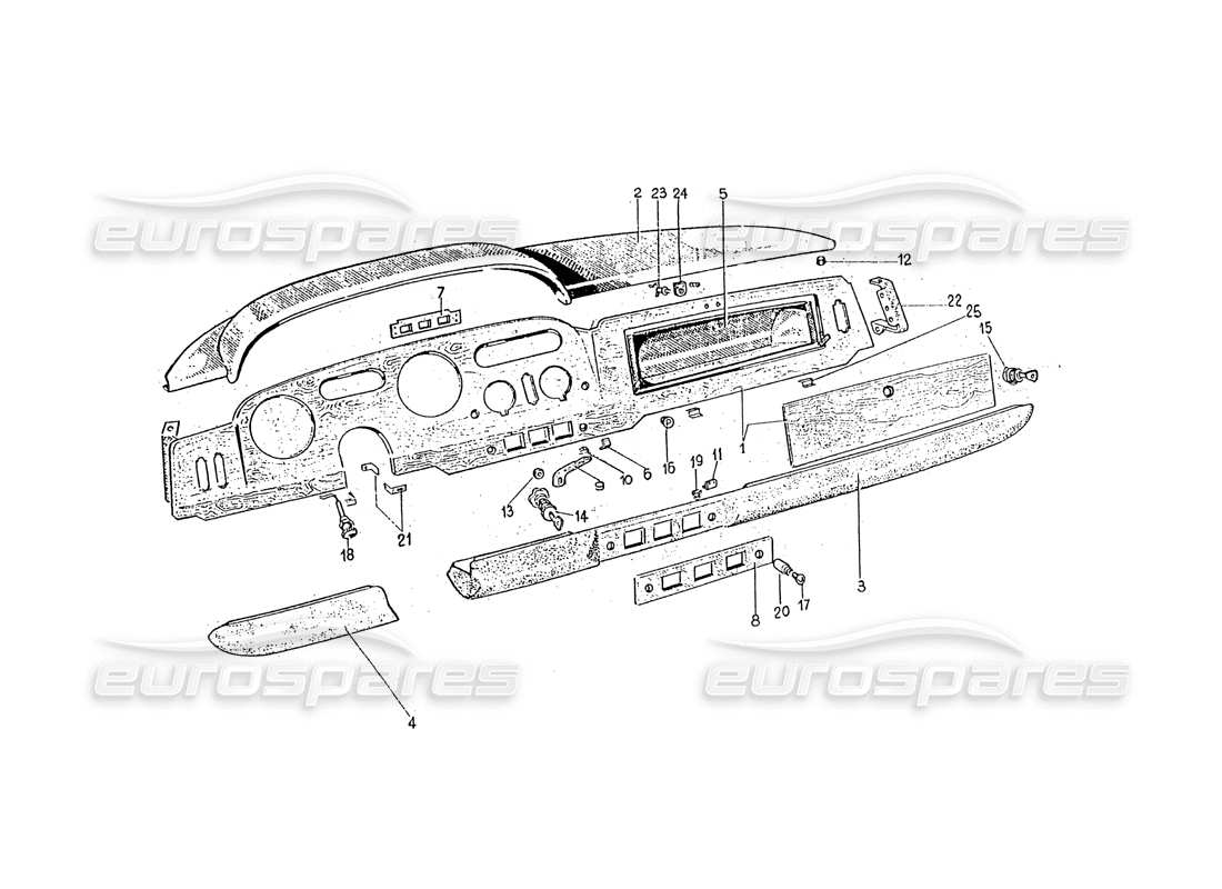 ferrari 330 gt 2+2 (coachwork) estrellarse diagrama de piezas