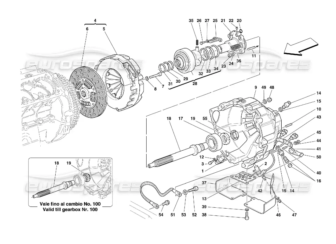 ferrari 456 m gt/m gta embrague - controles -no para 456m gta diagrama de piezas
