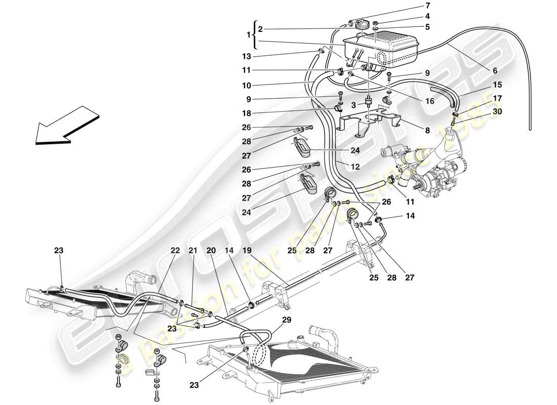 diagrama de pieza que contiene el número de pieza 62940900