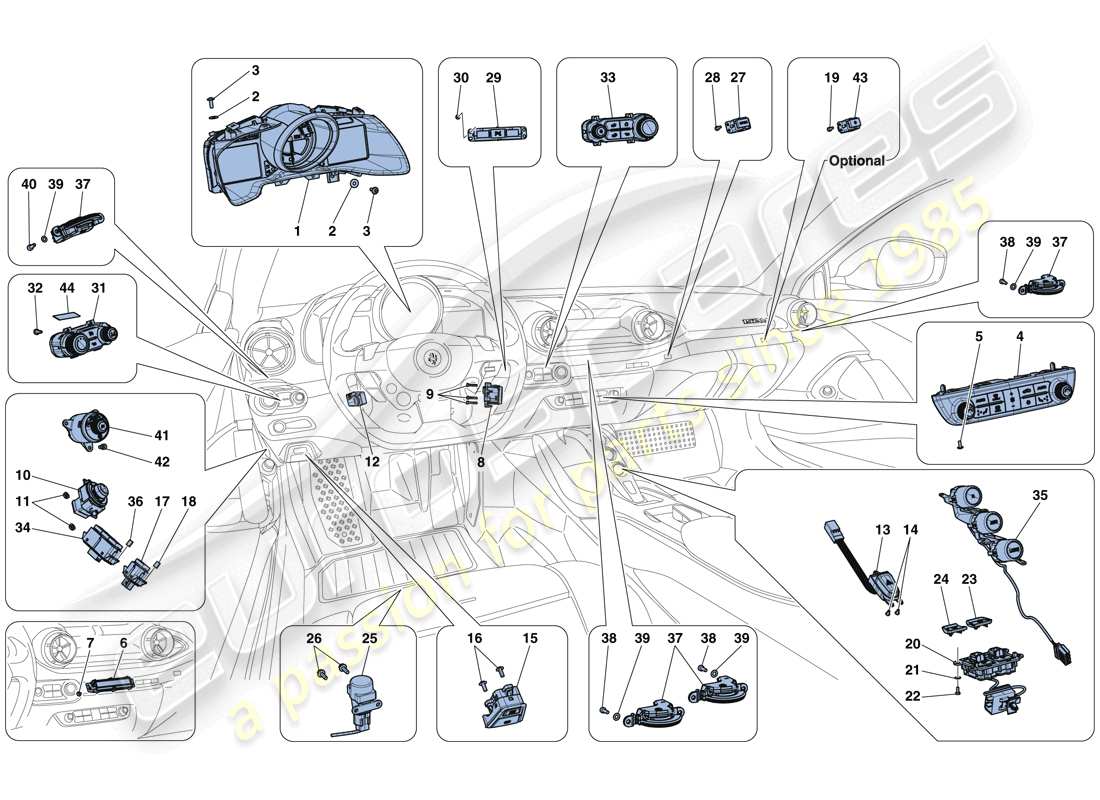 diagrama de pieza que contiene el número de pieza 13506624