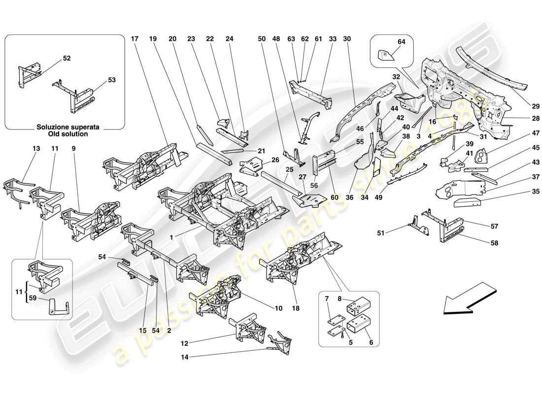 diagrama de pieza que contiene el número de pieza 67103611