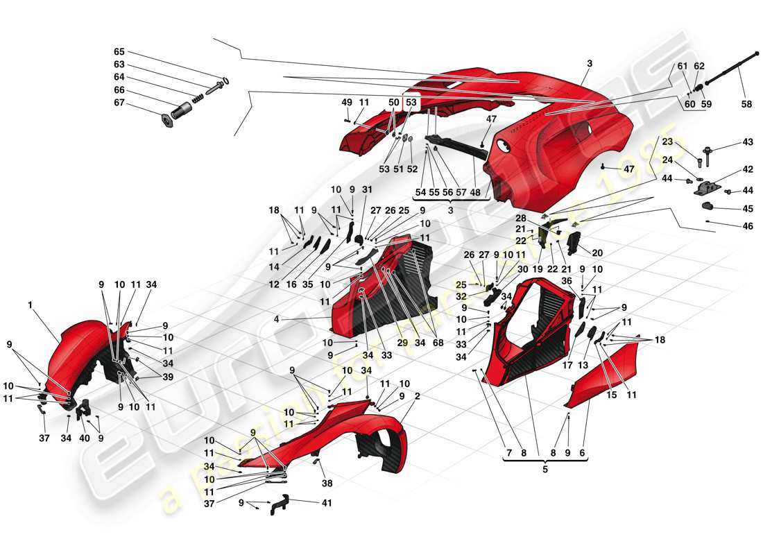 diagrama de pieza que contiene el número de pieza 86019100