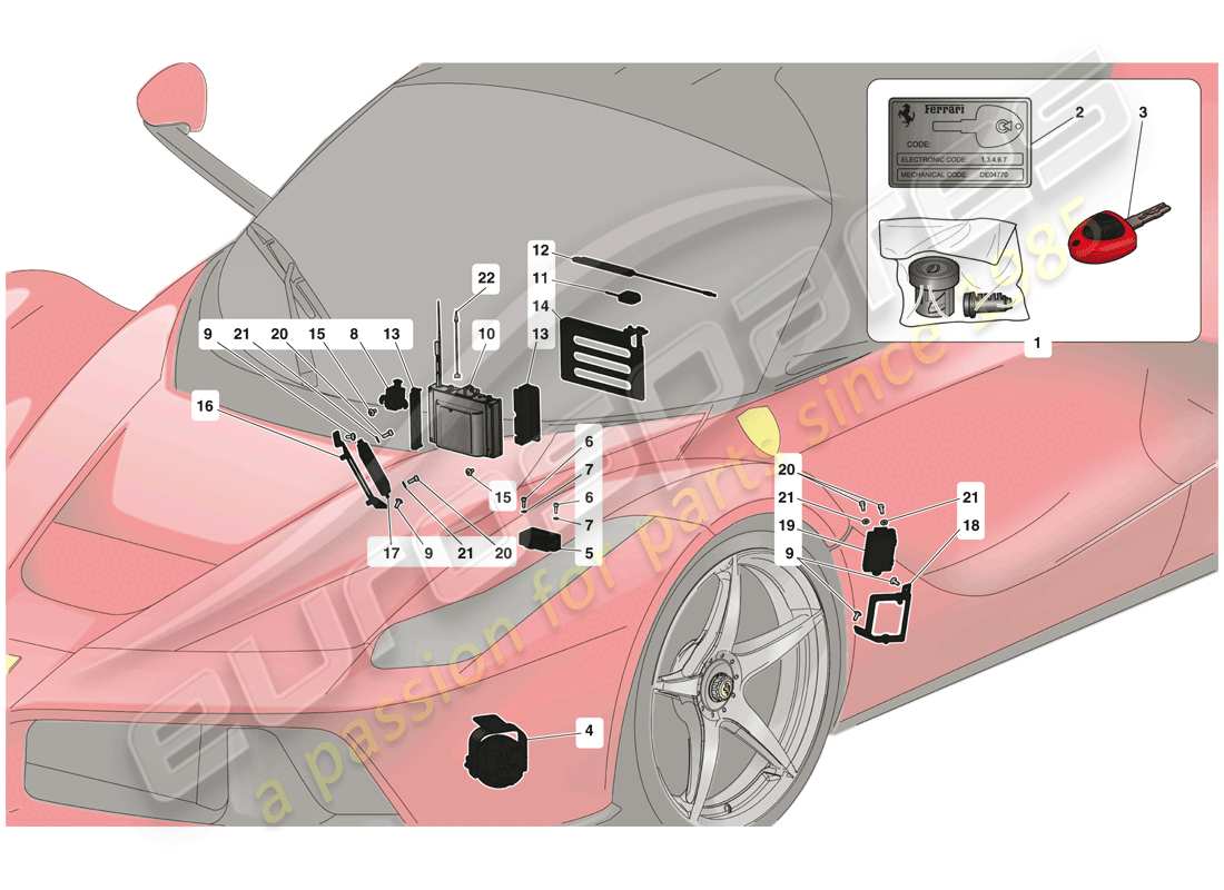 diagrama de pieza que contiene el número de pieza 305434