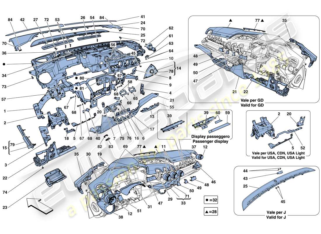 diagrama de pieza que contiene el número de pieza 84700000