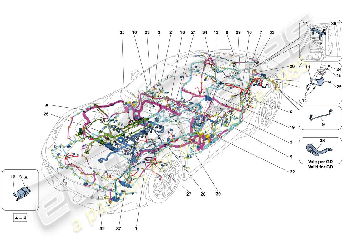 diagrama de pieza que contiene el número de pieza 314980