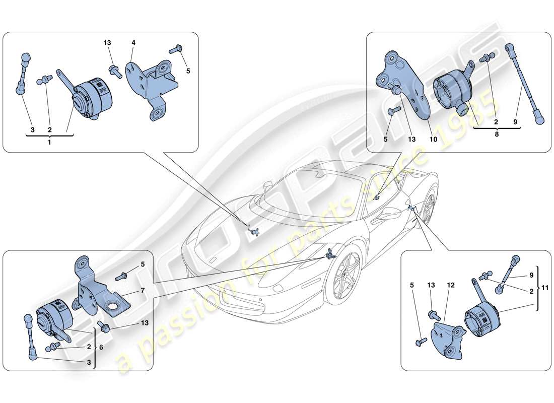 diagrama de pieza que contiene el número de pieza 260444