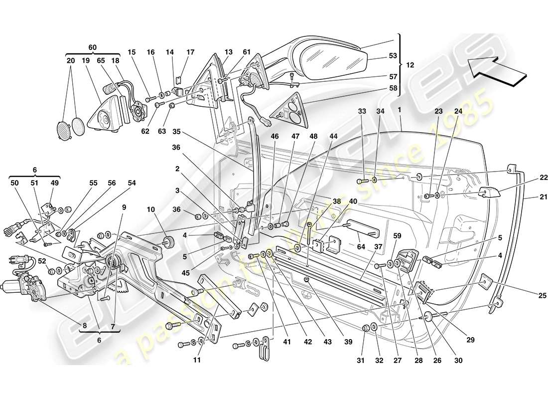 diagrama de pieza que contiene el número de pieza 66799800