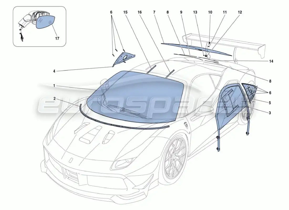 diagrama de pieza que contiene el número de pieza 88798200