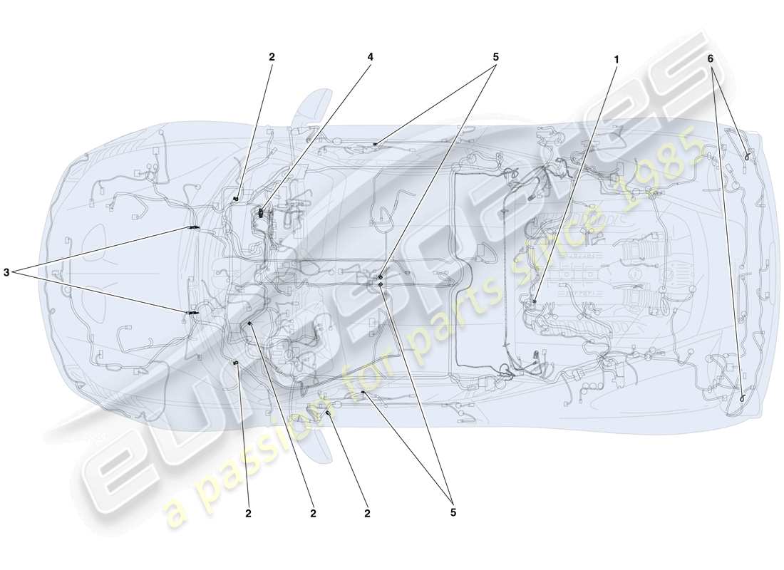 un diagrama de piezas del catálogo de piezas ferrari 458 speciale (usa)