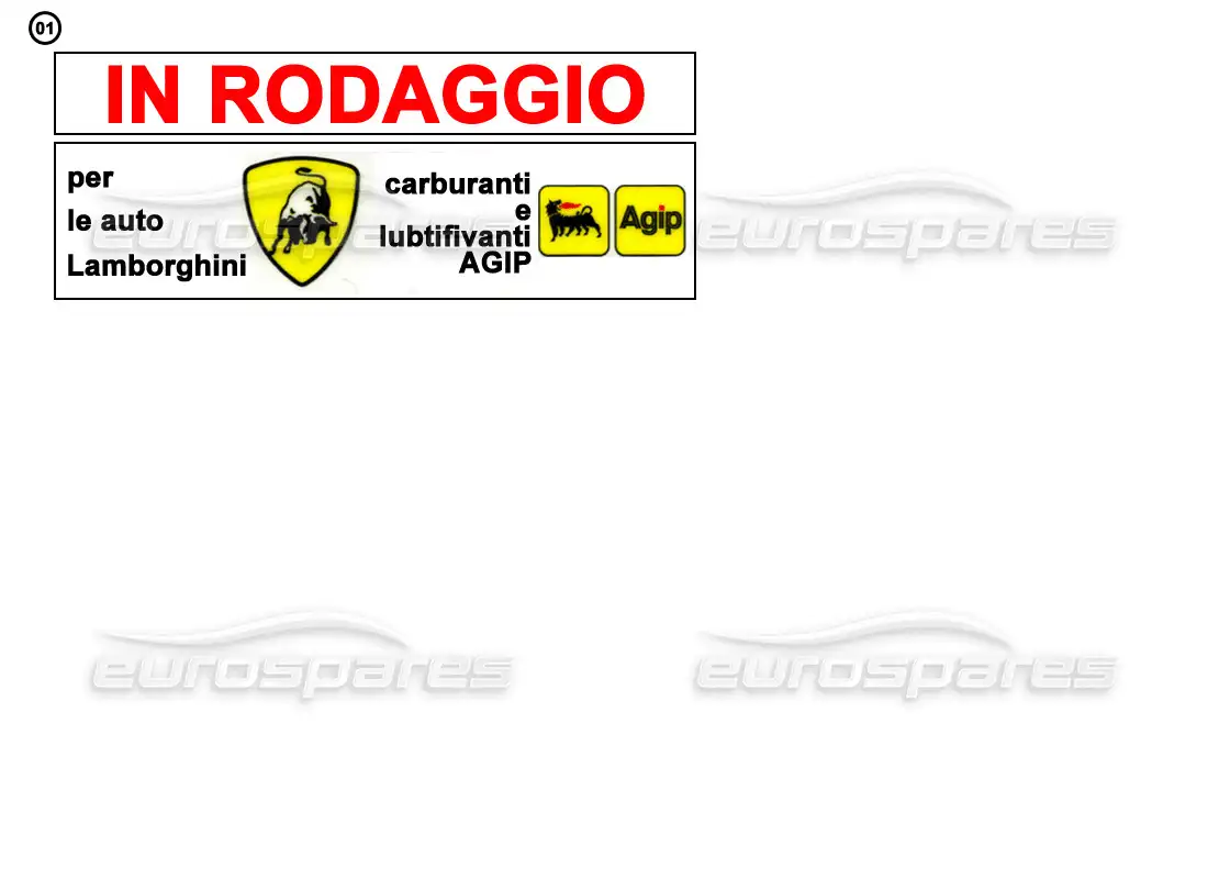 un diagrama de piezas del catálogo de piezas lamborghini miscellaneous