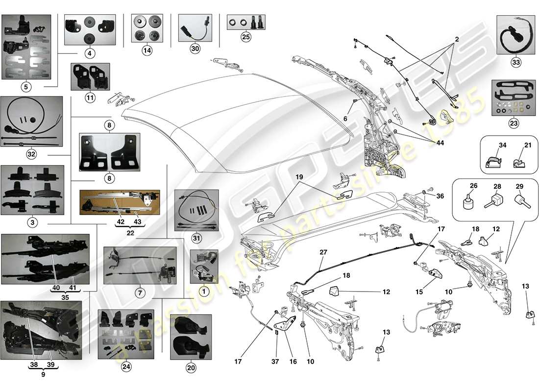 diagrama de pieza que contiene el número de pieza 70001690