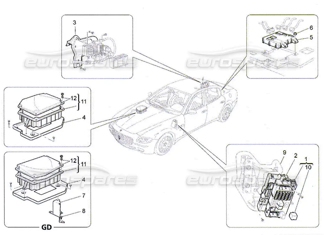 diagrama de pieza que contiene el número de pieza 245787