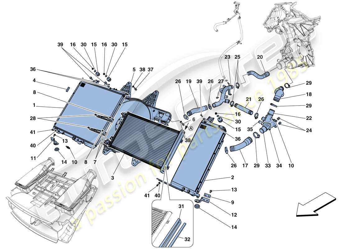 diagrama de pieza que contiene el número de pieza 80416000