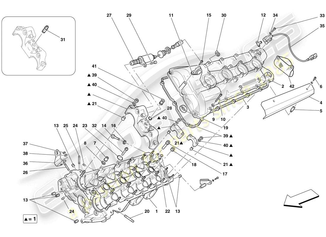 diagrama de pieza que contiene el número de pieza 227614