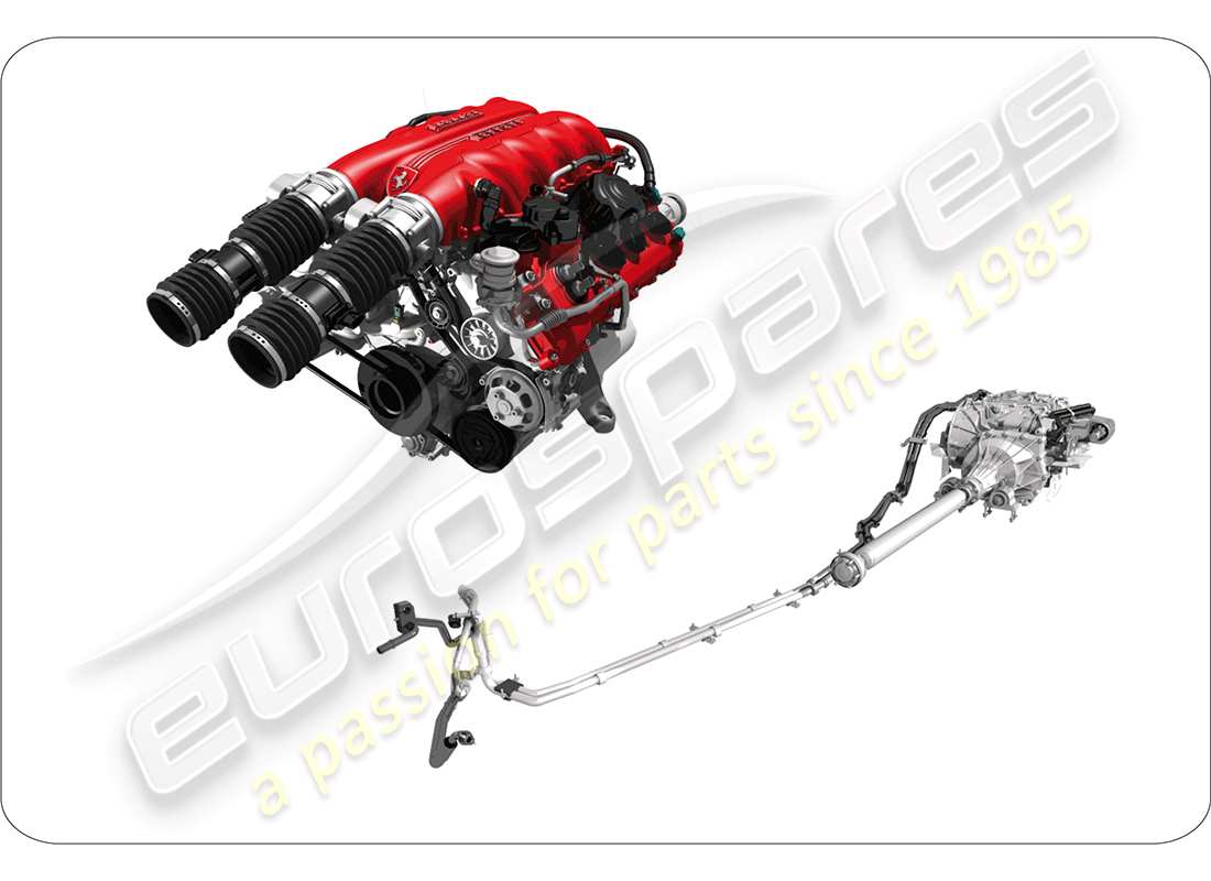 ferrari california (rhd) diagrama de piezas de unidades de montaje de repuesto