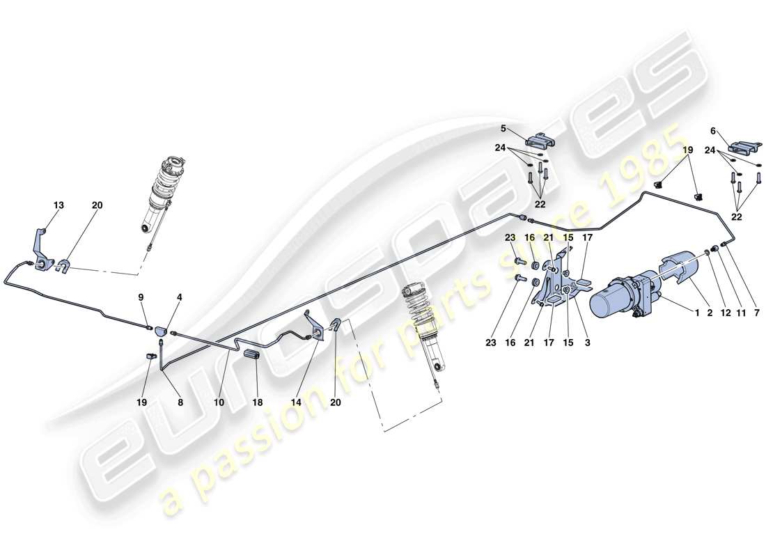 ferrari laferrari aperta (europe) levantar el vehículo diagrama de piezas