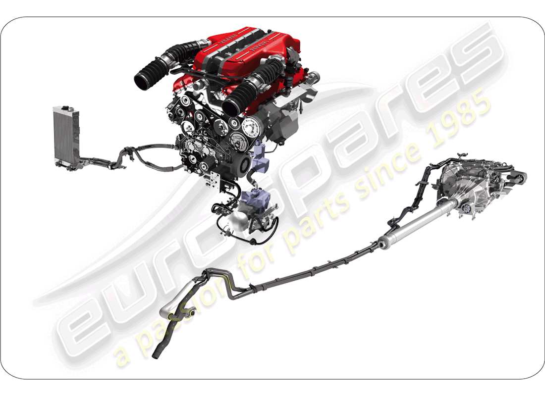 ferrari ff (rhd) diagrama de piezas de unidades de montaje de repuesto