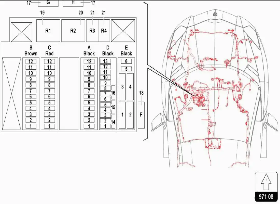 lamborghini centenario spider sistema eléctrico diagrama de piezas