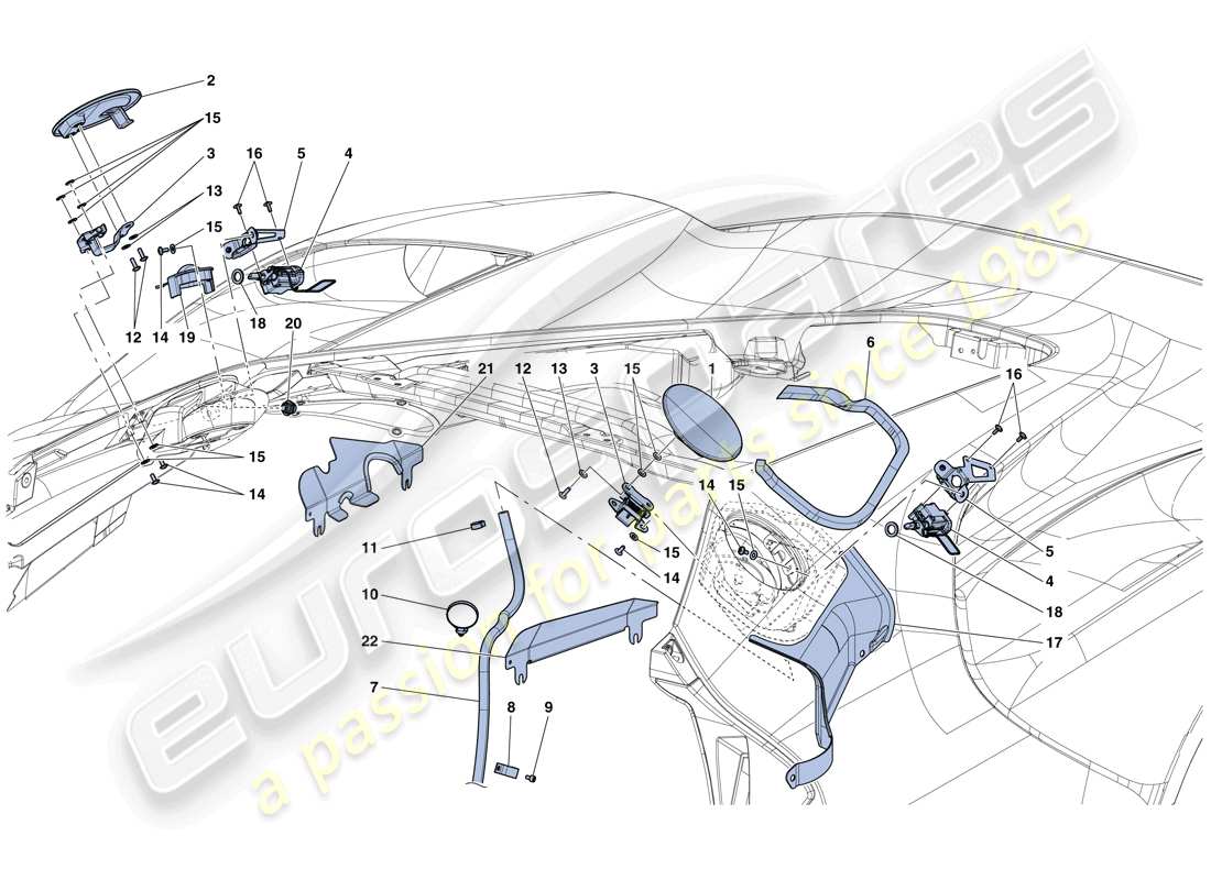 ferrari laferrari aperta (europe) llenados externos de combustible/fluido diagrama de piezas