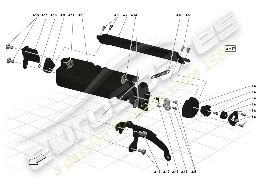 ferrari laferrari (europe) guantera diagrama de piezas