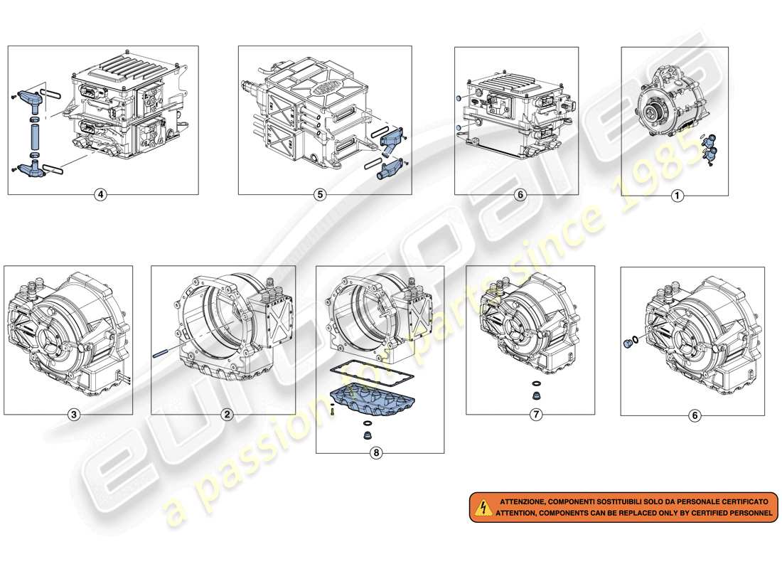 ferrari laferrari aperta (europe) inverter-me1-me2 kit de reparación diagrama de piezas