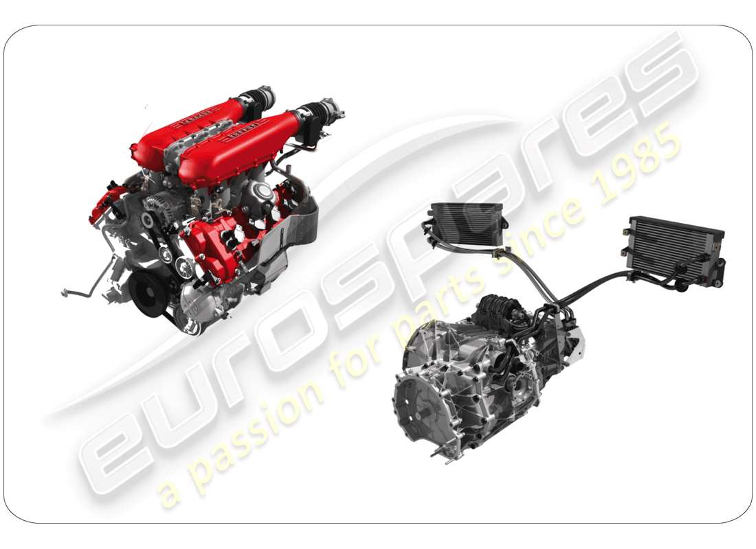 ferrari 458 italia (rhd) diagrama de piezas de unidades de montaje de repuesto