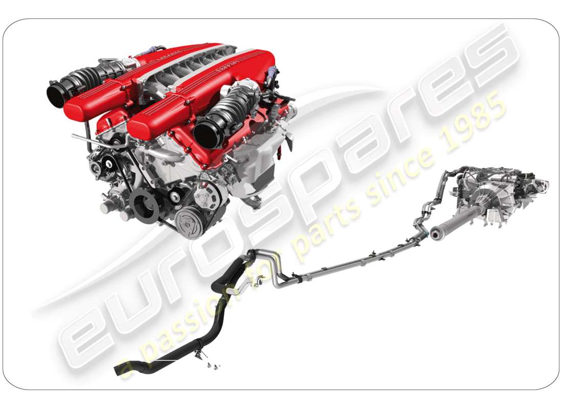 ferrari f12 berlinetta (rhd) diagrama de piezas de unidades de montaje de repuesto