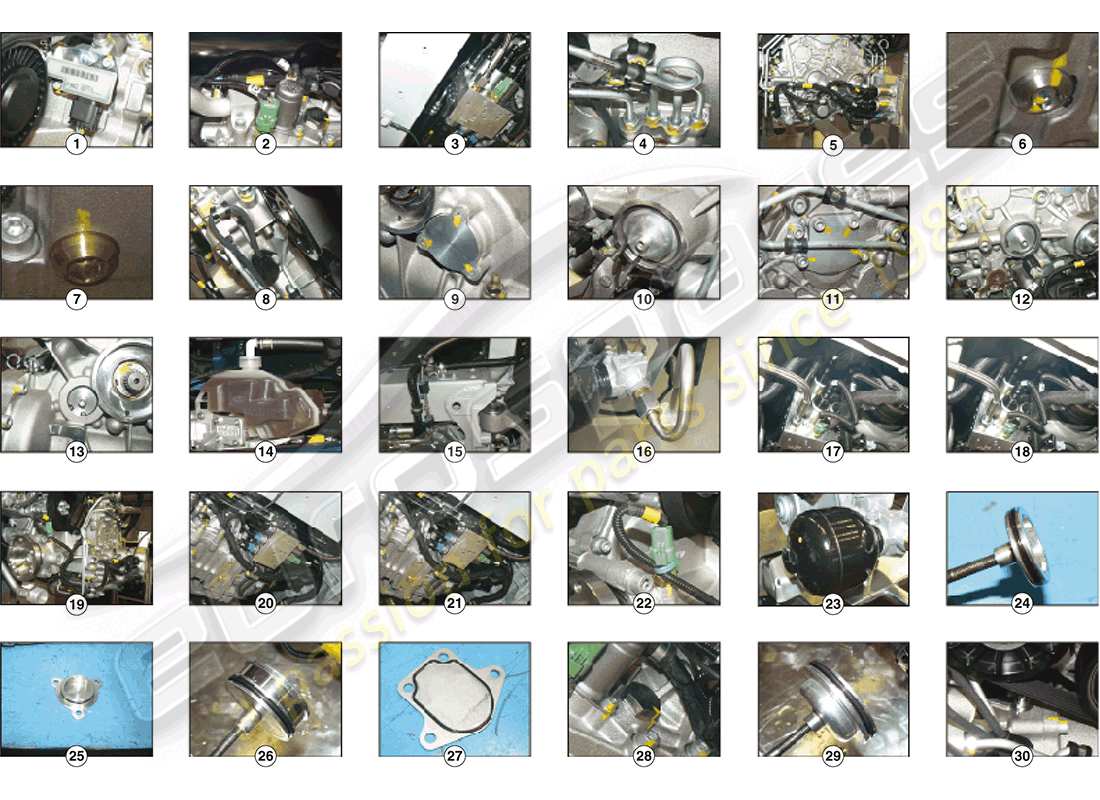 ferrari ff (rhd) kit de reparación de ptu diagrama de piezas