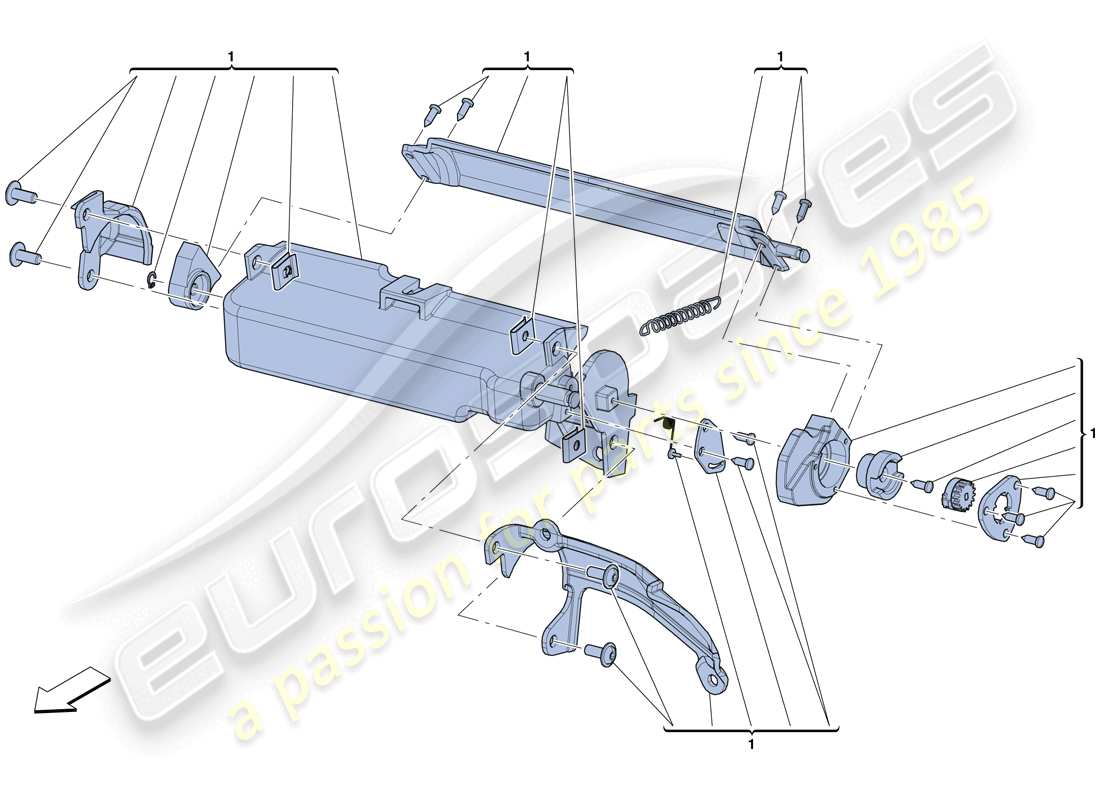 ferrari laferrari aperta (europe) guantera diagrama de piezas