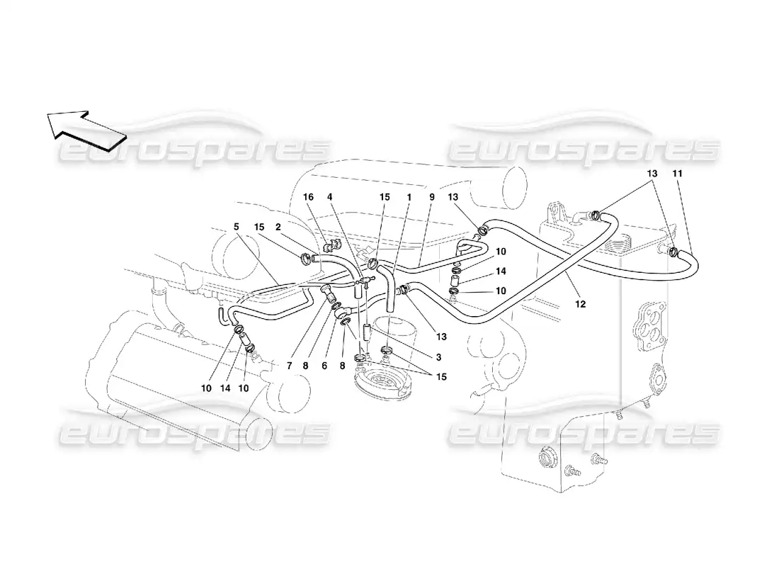 ferrari 355 (5.2 motronic) golpe - por sistema diagrama de piezas