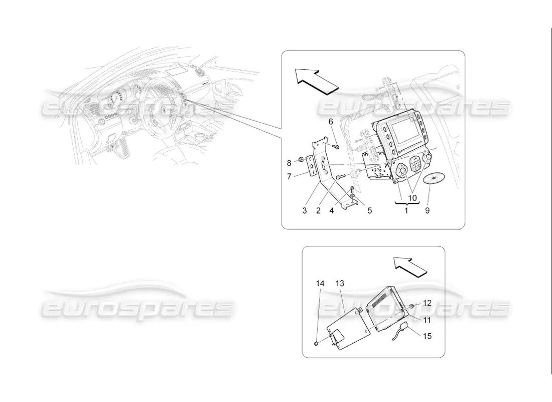 maserati qtp. (2006) 4.2 f1 sistema de ti diagrama de piezas