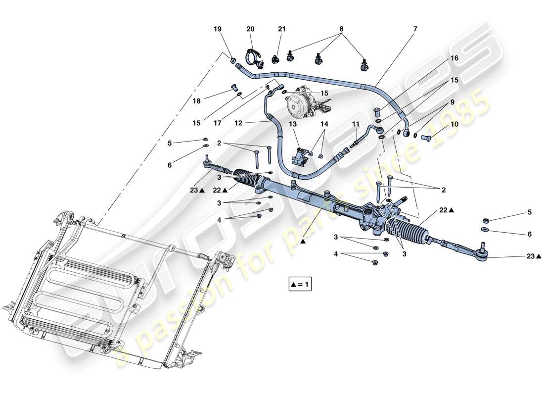 diagrama de pieza que contiene el número de pieza 85141400