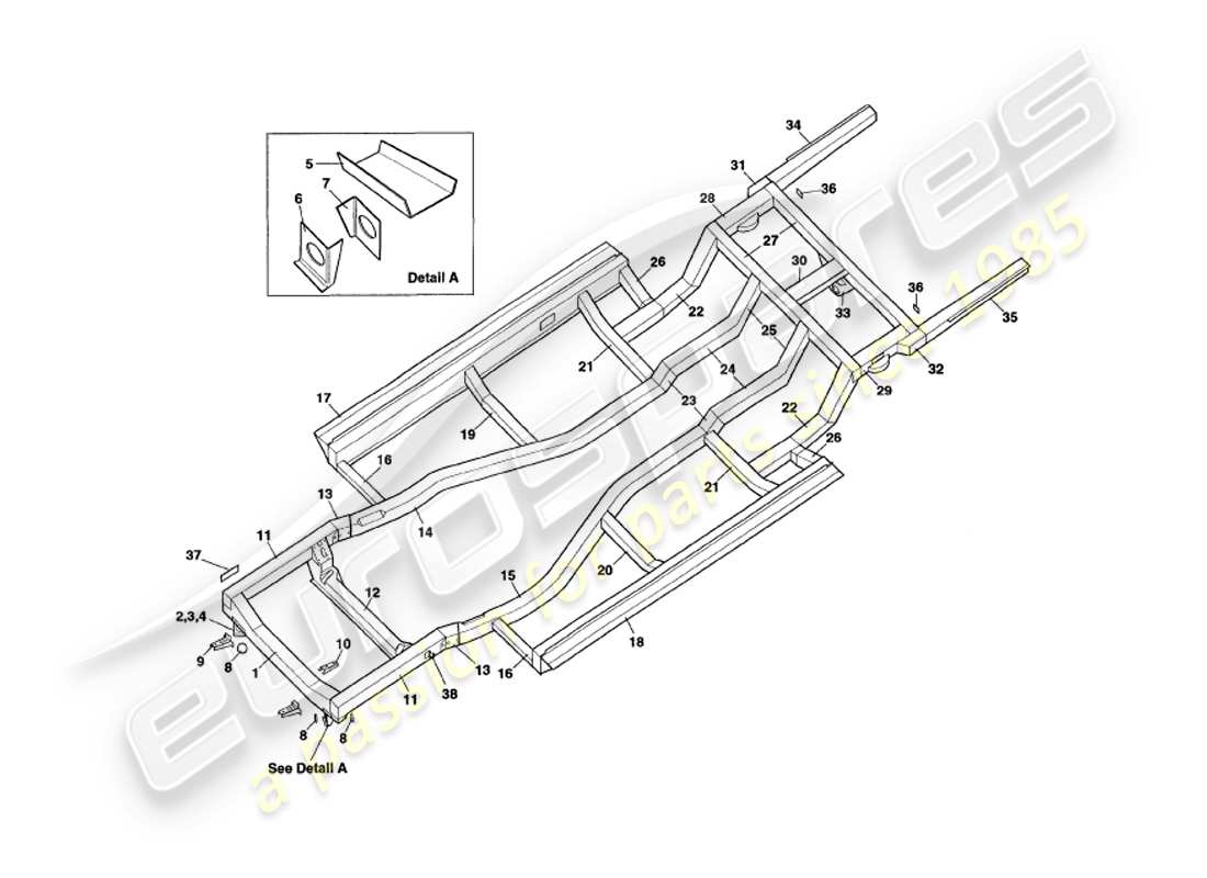 diagrama de pieza que contiene el número de pieza 21-72593