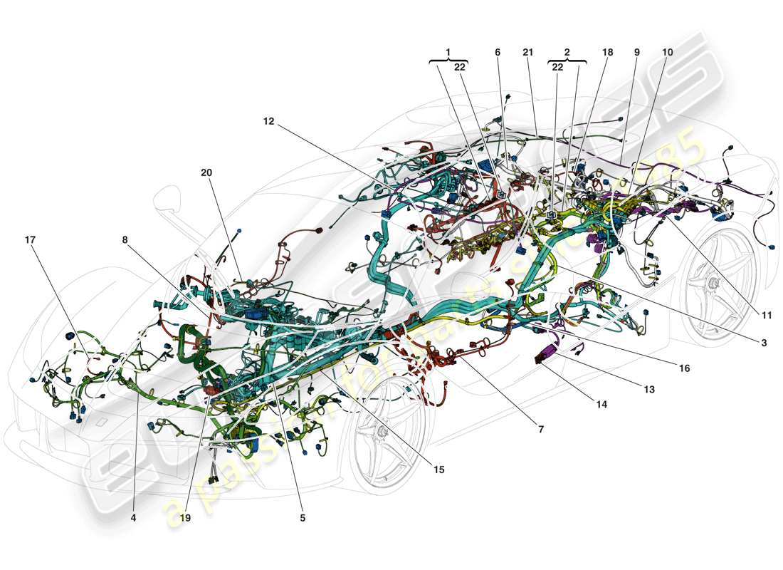 diagrama de pieza que contiene el número de pieza 300660