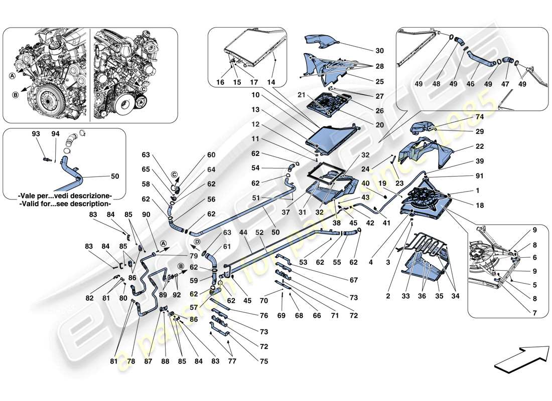 diagrama de pieza que contiene el número de pieza 205416