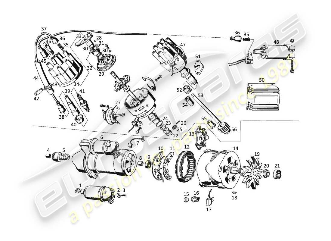 VER DIAGRAMAS DE PIEZAS DEL CATÁLOGO DE PIEZAS MASERATI KYALAMI un diagrama de piezas del catálogo de piezas maserati kyalami