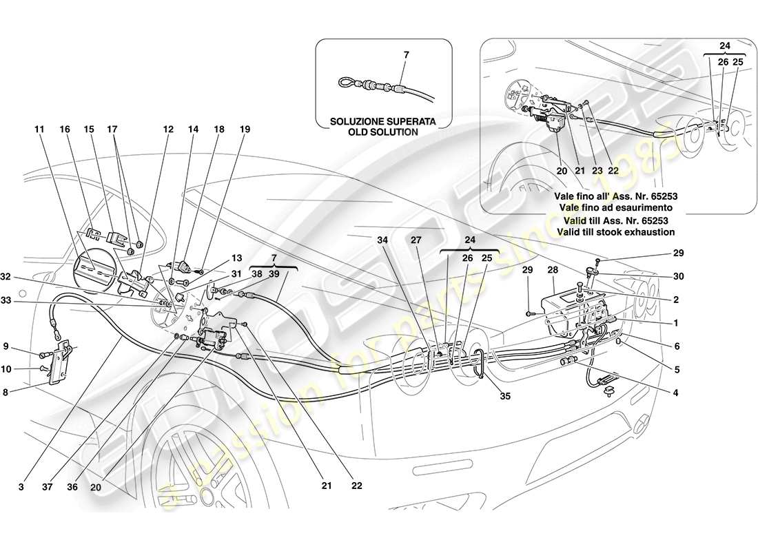 diagrama de pieza que contiene el número de pieza 65808100