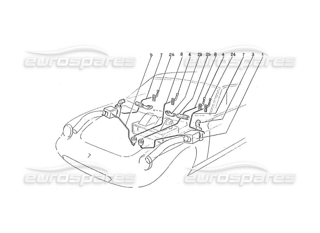 ferrari 330 gtc / 365 gtc (coachwork) diagrama de piezas de cajas de calefacción (246+)