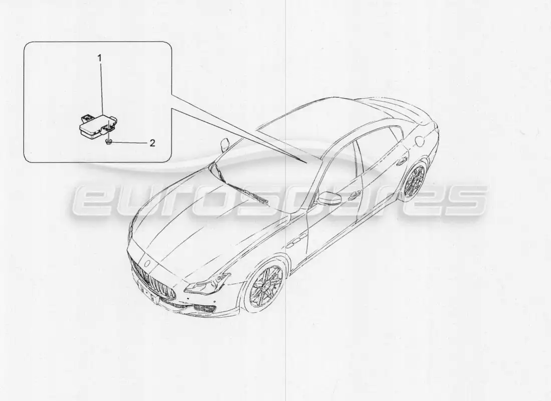 maserati qtp. v8 3.8 530bhp 2014 auto diagrama de piezas del sistema de control de presión de neumáticos