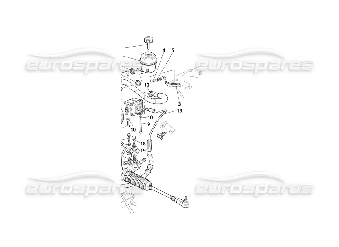 maserati qtp. (2003) 4.2 soporte de pedal completo diagrama de piezas