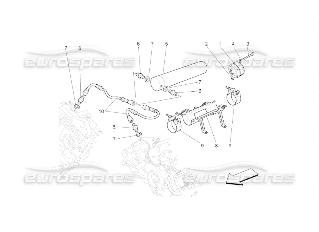 maserati qtp. (2007) 4.2 f1 timing hydraulics diagrama de piezas