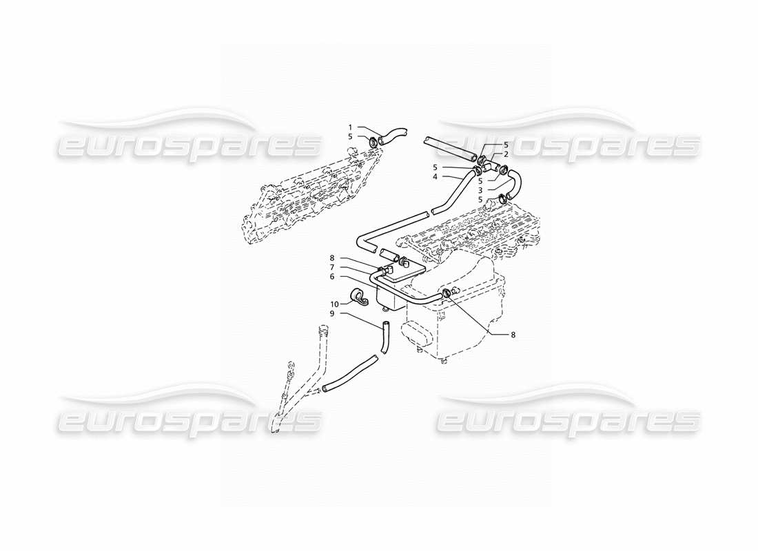 maserati ghibli 2.8 (abs) oil vapour recovery diagrama de piezas