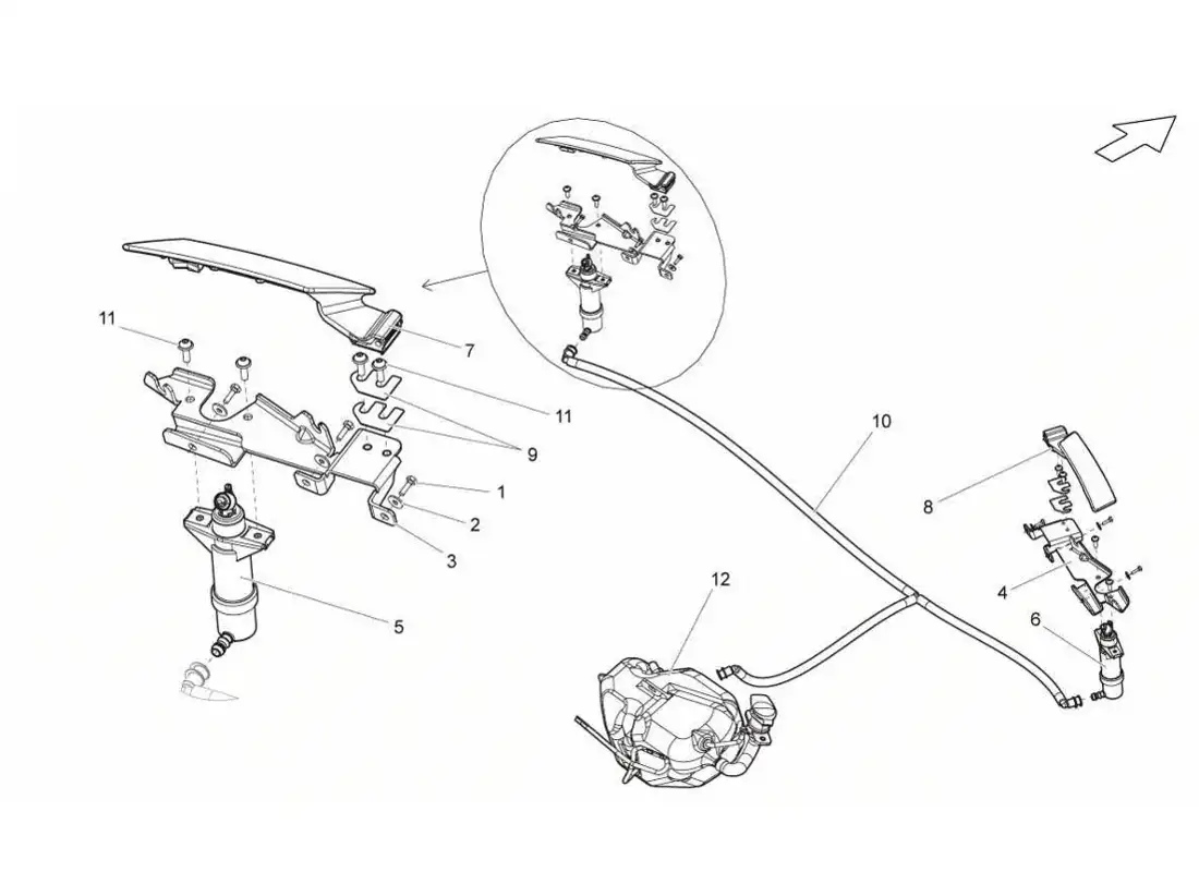 lamborghini gallardo lp570-4s perform arandela diagrama de piezas