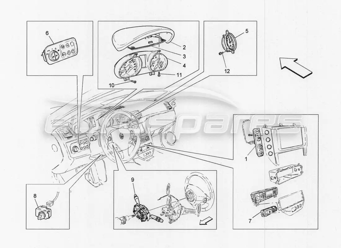 maserati granturismo special edition sistema de ti diagrama de piezas