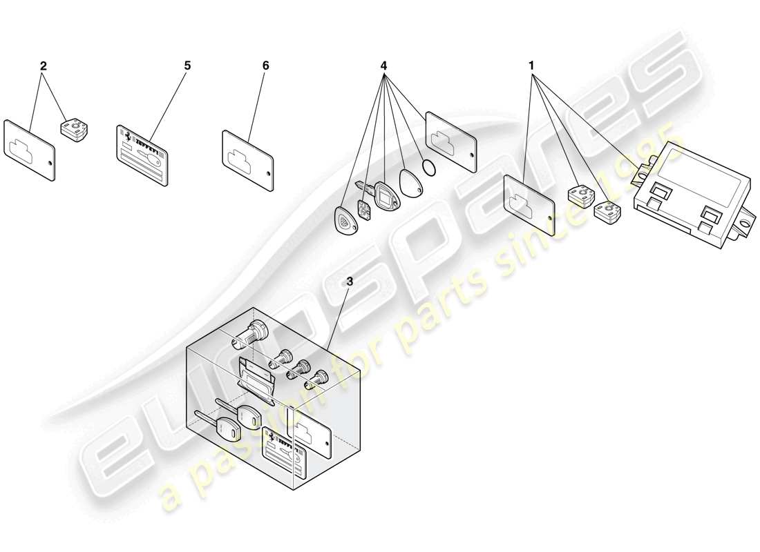 ferrari f430 scuderia spider 16m (europe) kit inmovilizador diagrama de piezas