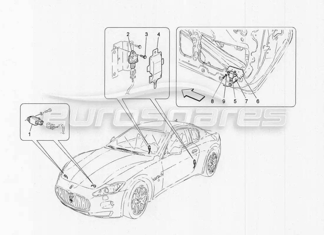 maserati granturismo special edition sensores de accidente diagrama de piezas