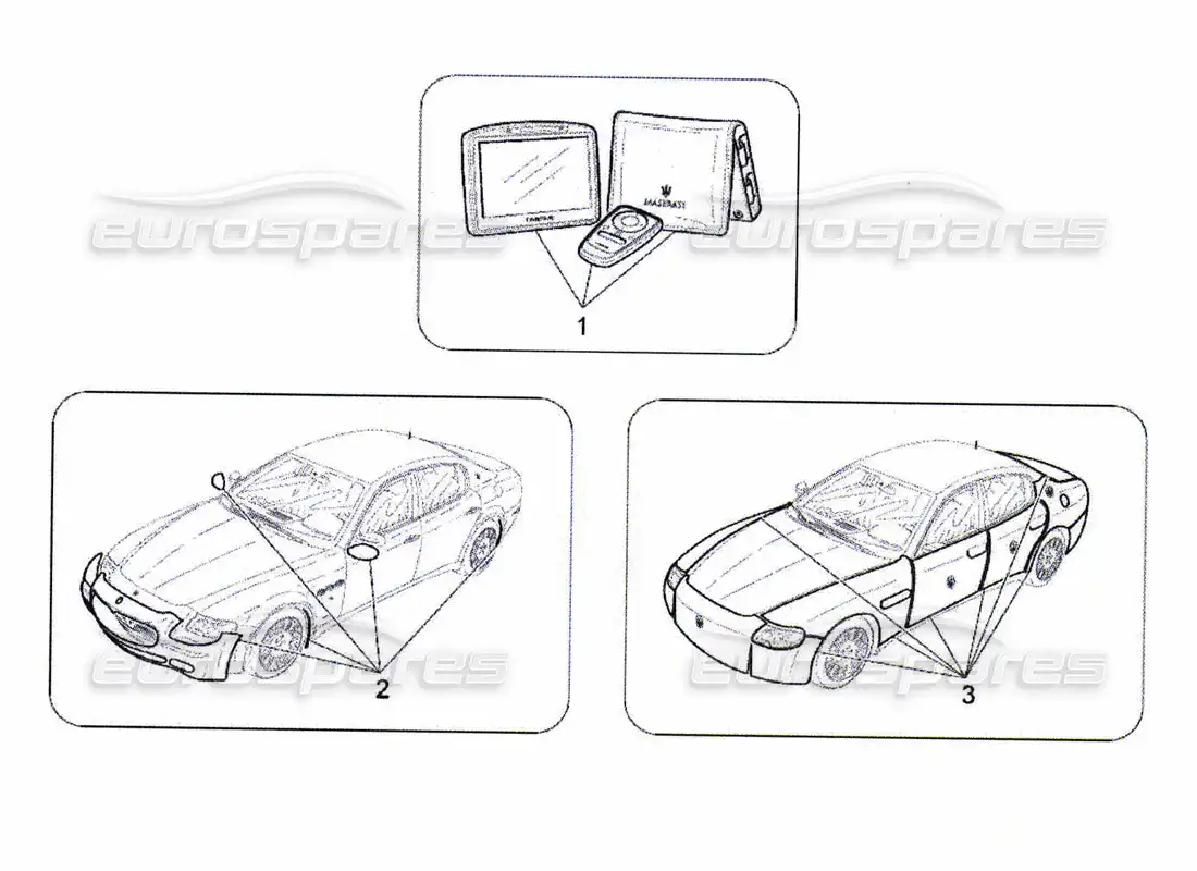 maserati qtp. (2010) 4.7 accesorios posventa diagrama de piezas