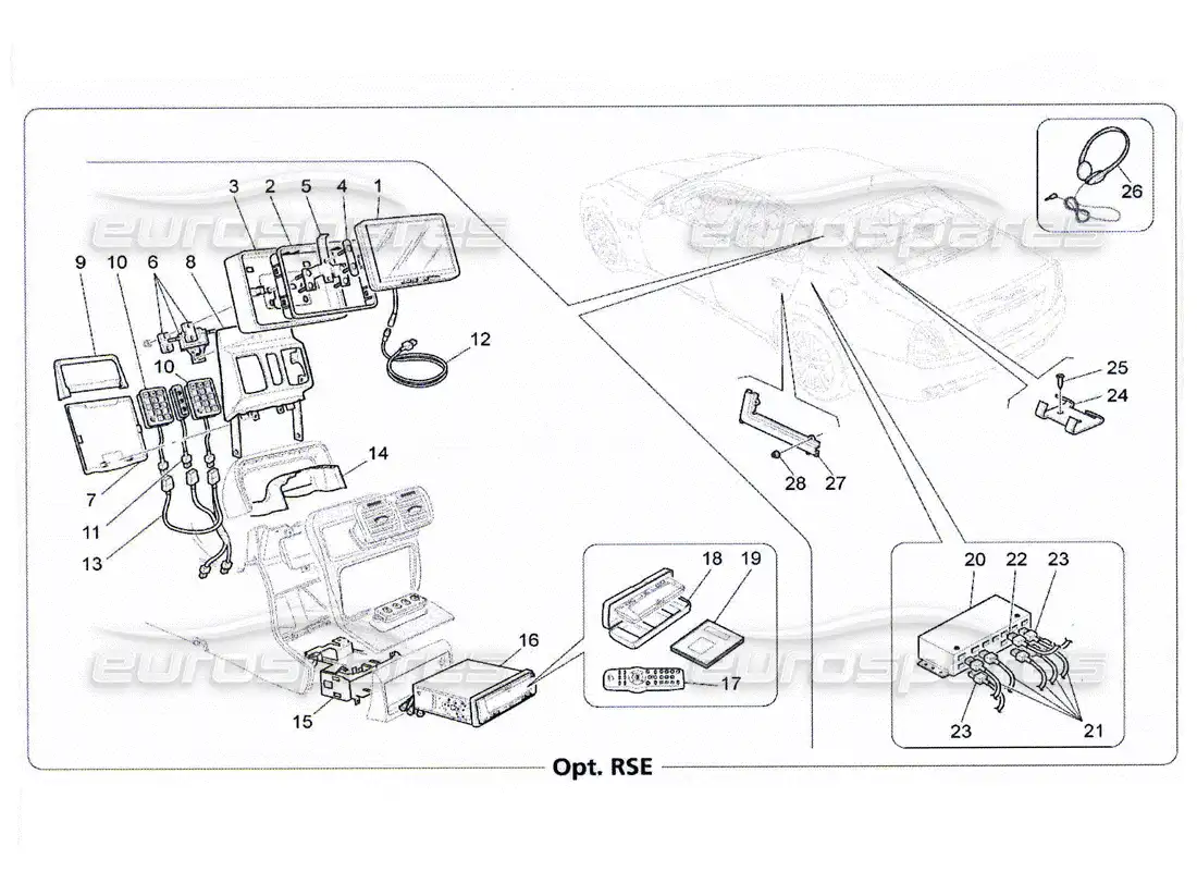 maserati qtp. (2010) 4.2 sistema de ti diagrama de piezas